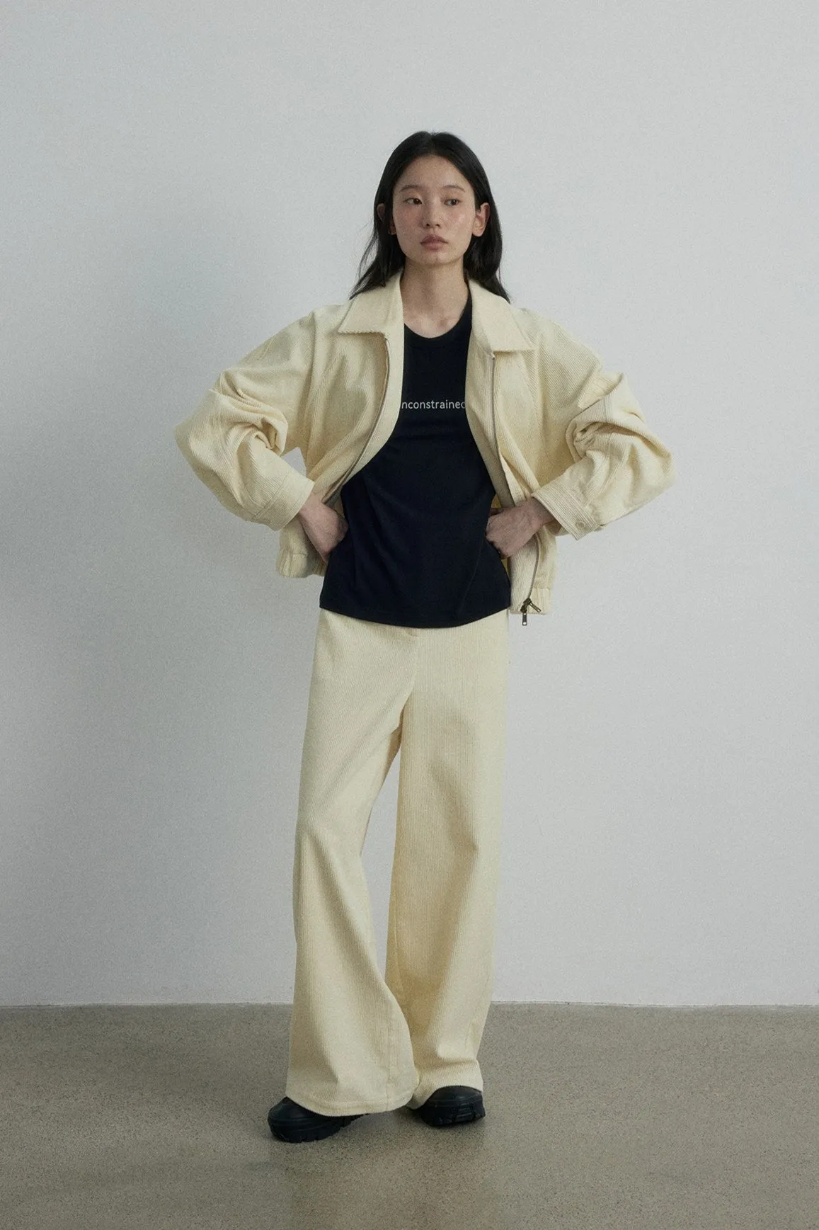 100% cotton straight corduroy pants | 4 color