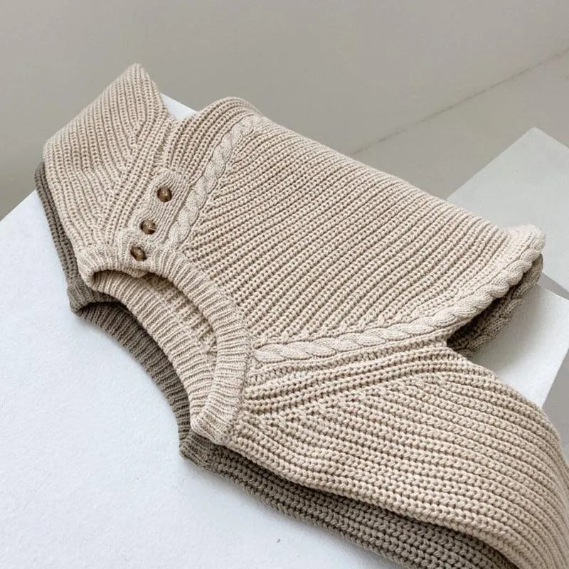 Baby Button Knit Romper