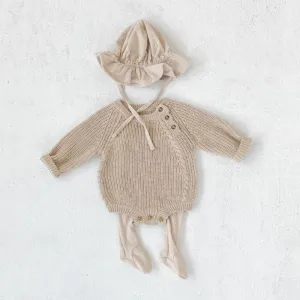 Baby Button Knit Romper