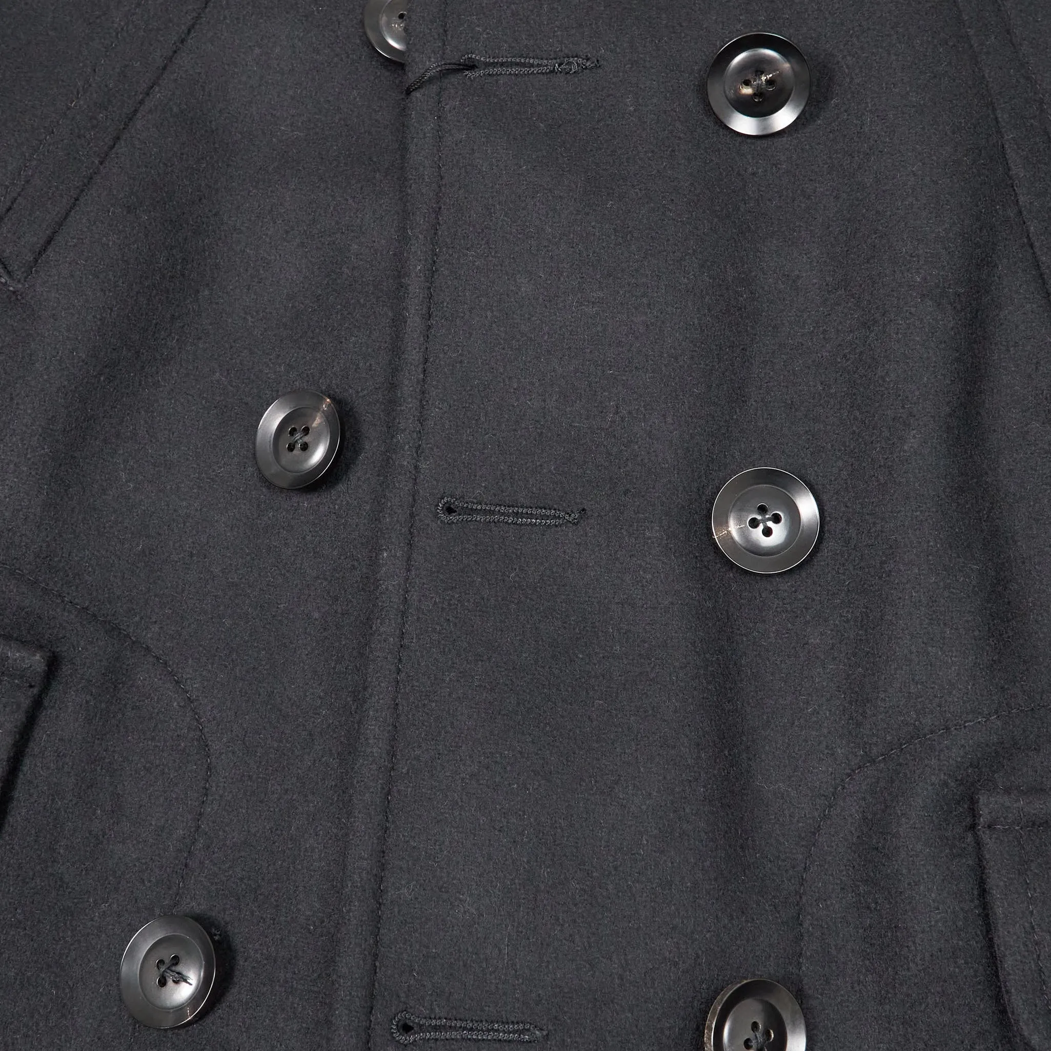 Black Sign Gaucho Leather/WoolCoat