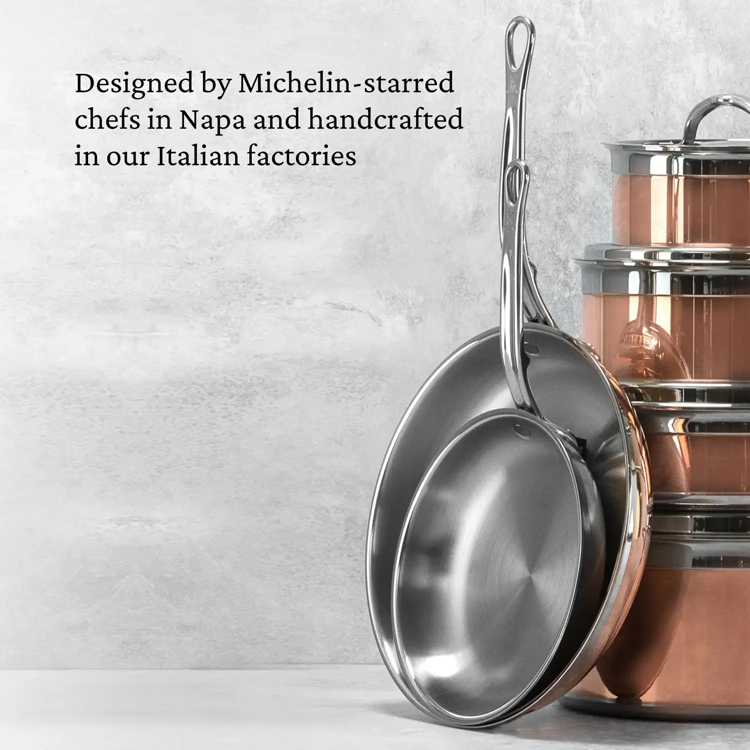 Copper Induction Sauté with Lid, 3.5-Quart