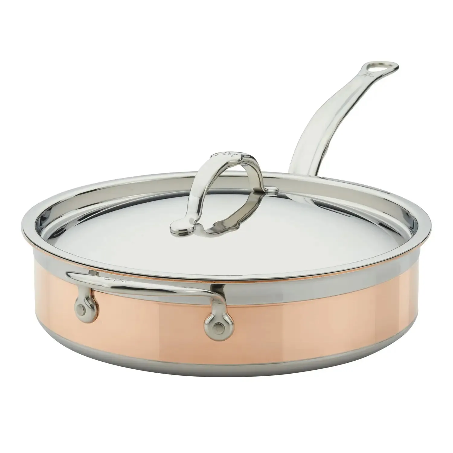 Copper Induction Sauté with Lid, 3.5-Quart