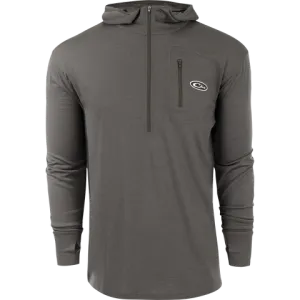 Drake Merino Wool Hooded Half Zip