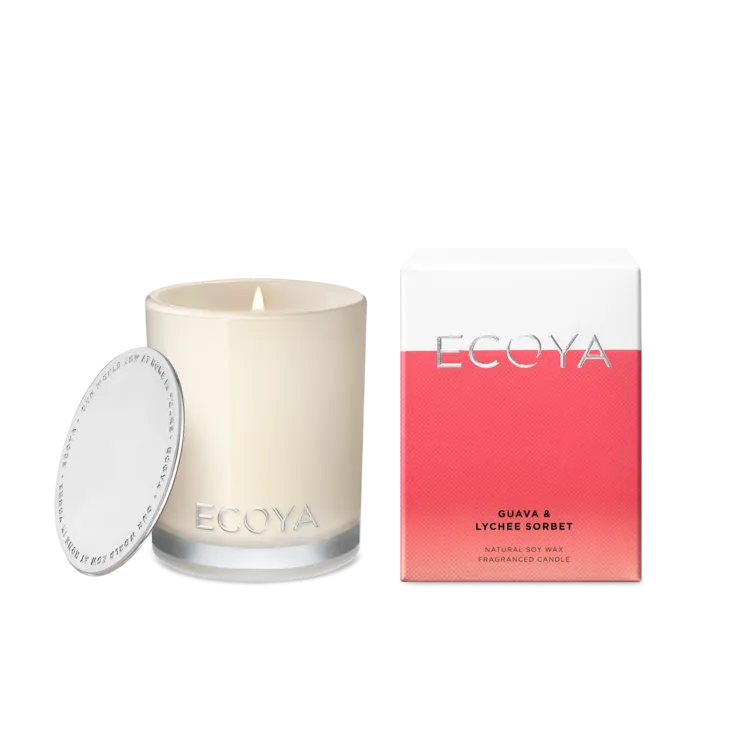 Ecoya Candle Guava & Lychee Sorbet Mini Madison Jar (80g)