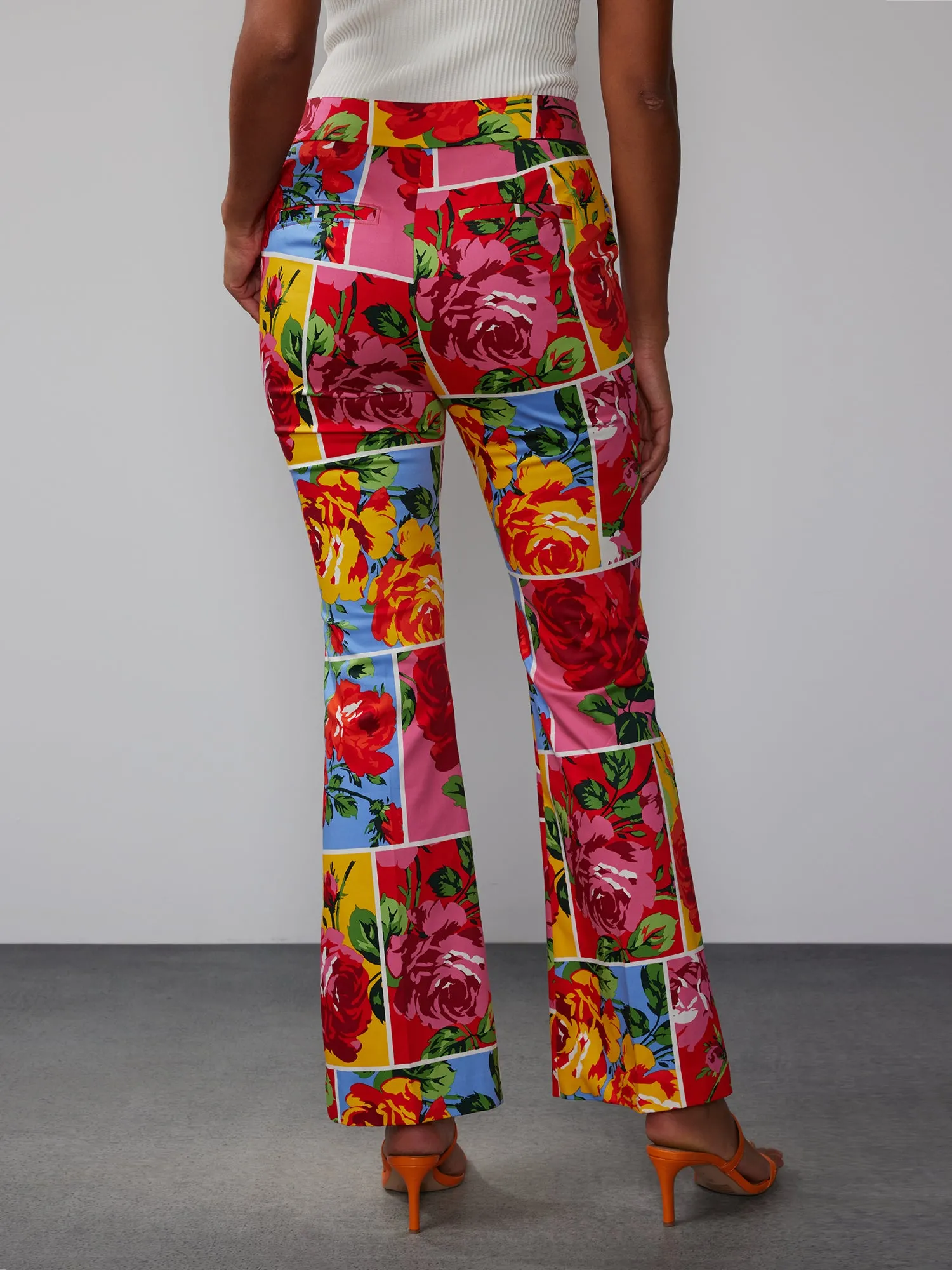 Floral Patchwork Bootcut Pant