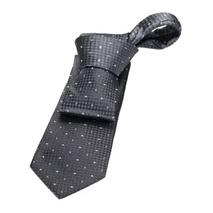 French Creek Polka Dot Silk Tie, Grey / Silver / Light Blue