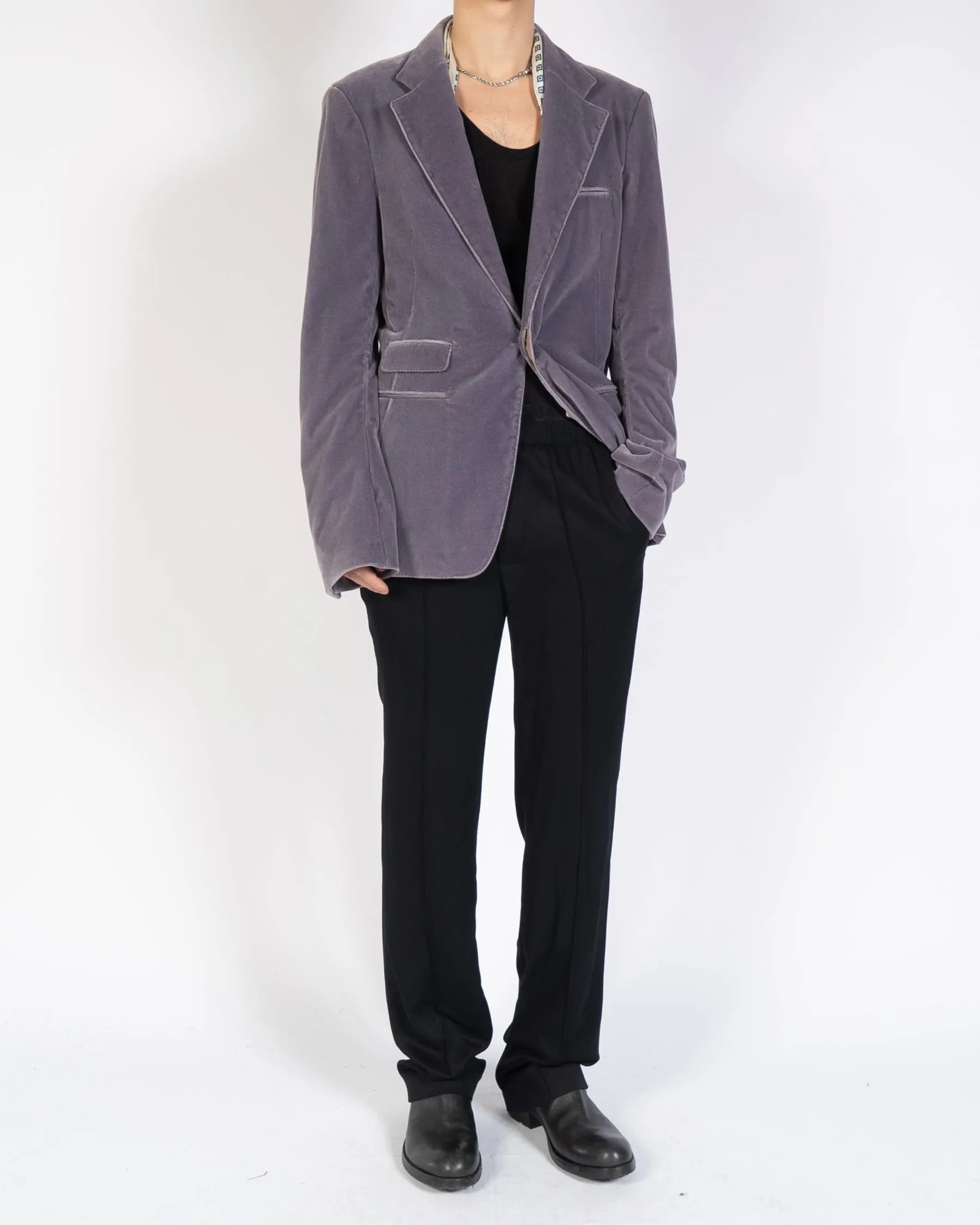 FW14 Lilac Velvet Blazer