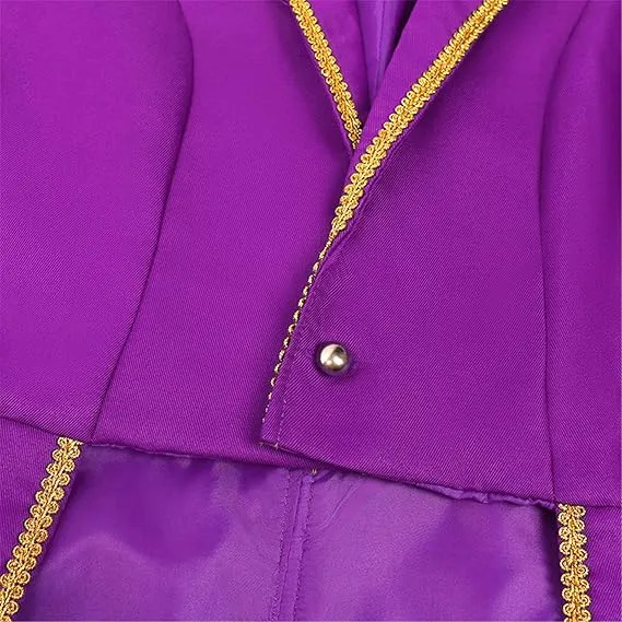 Gothic Tailcoat Jacket for Men Circus Ringmaster Costume Halloween Cosplay Tuxedo