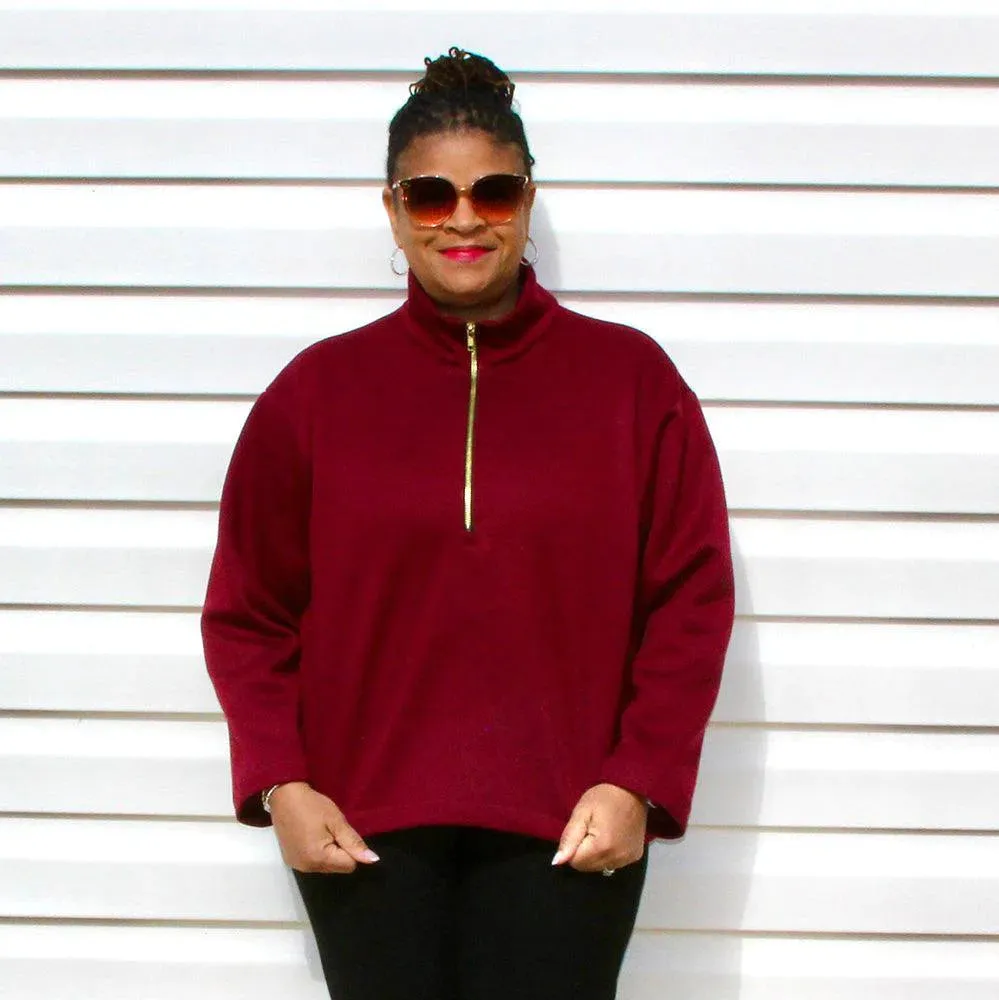 Half Zipper Sweater - Sewing Pattern | Wardrobe By Me