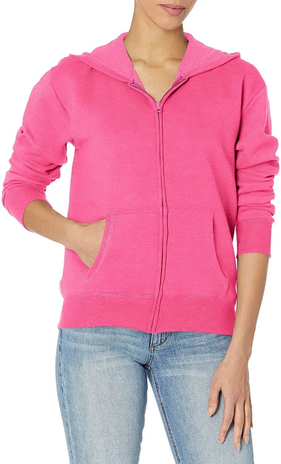 Hanes Women's EcoSmart Full-Zip Hoodie Sweatshirt