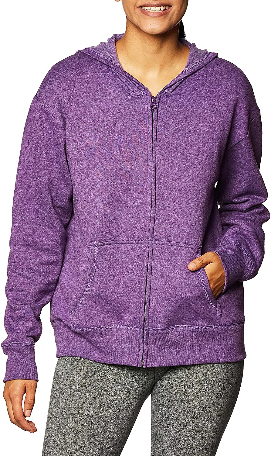 Hanes Women's EcoSmart Full-Zip Hoodie Sweatshirt