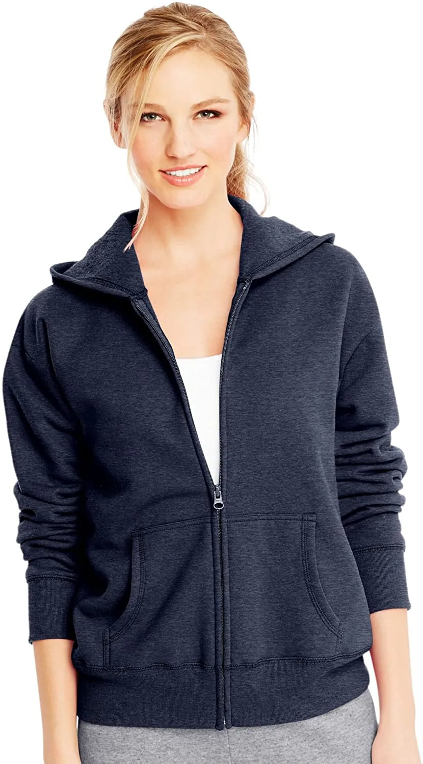 Hanes Women's EcoSmart Full-Zip Hoodie Sweatshirt