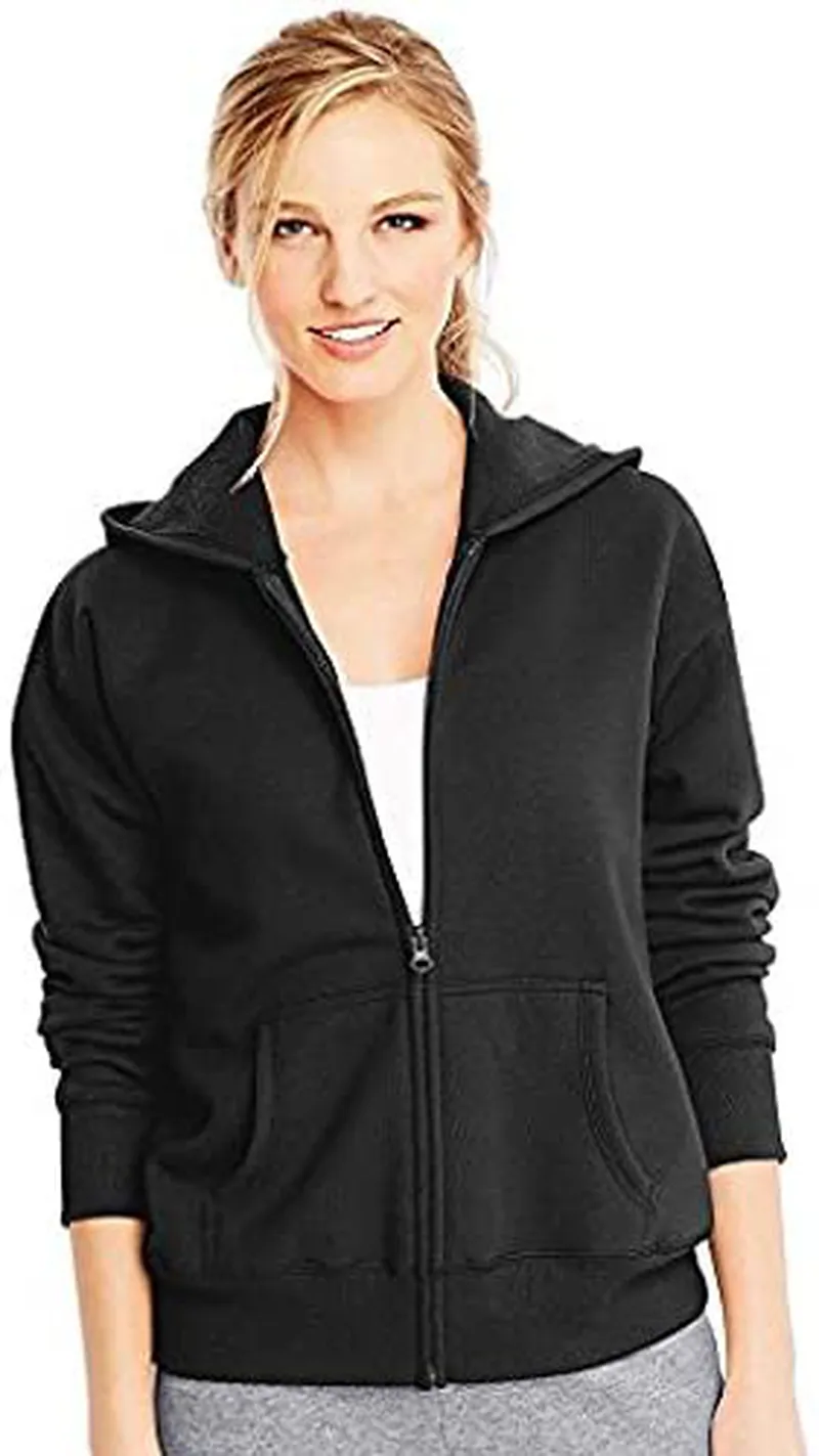 Hanes Women's EcoSmart Full-Zip Hoodie Sweatshirt