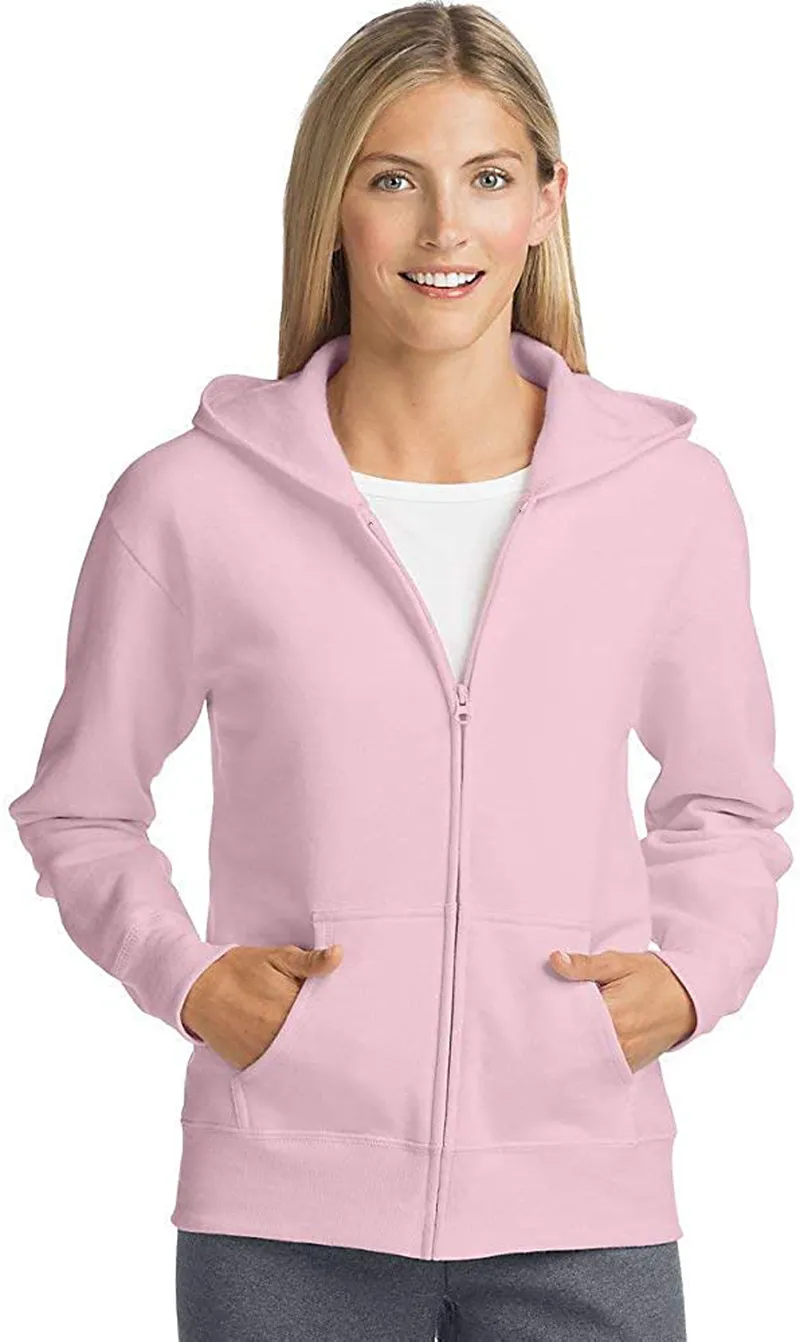 Hanes Women's EcoSmart Full-Zip Hoodie Sweatshirt