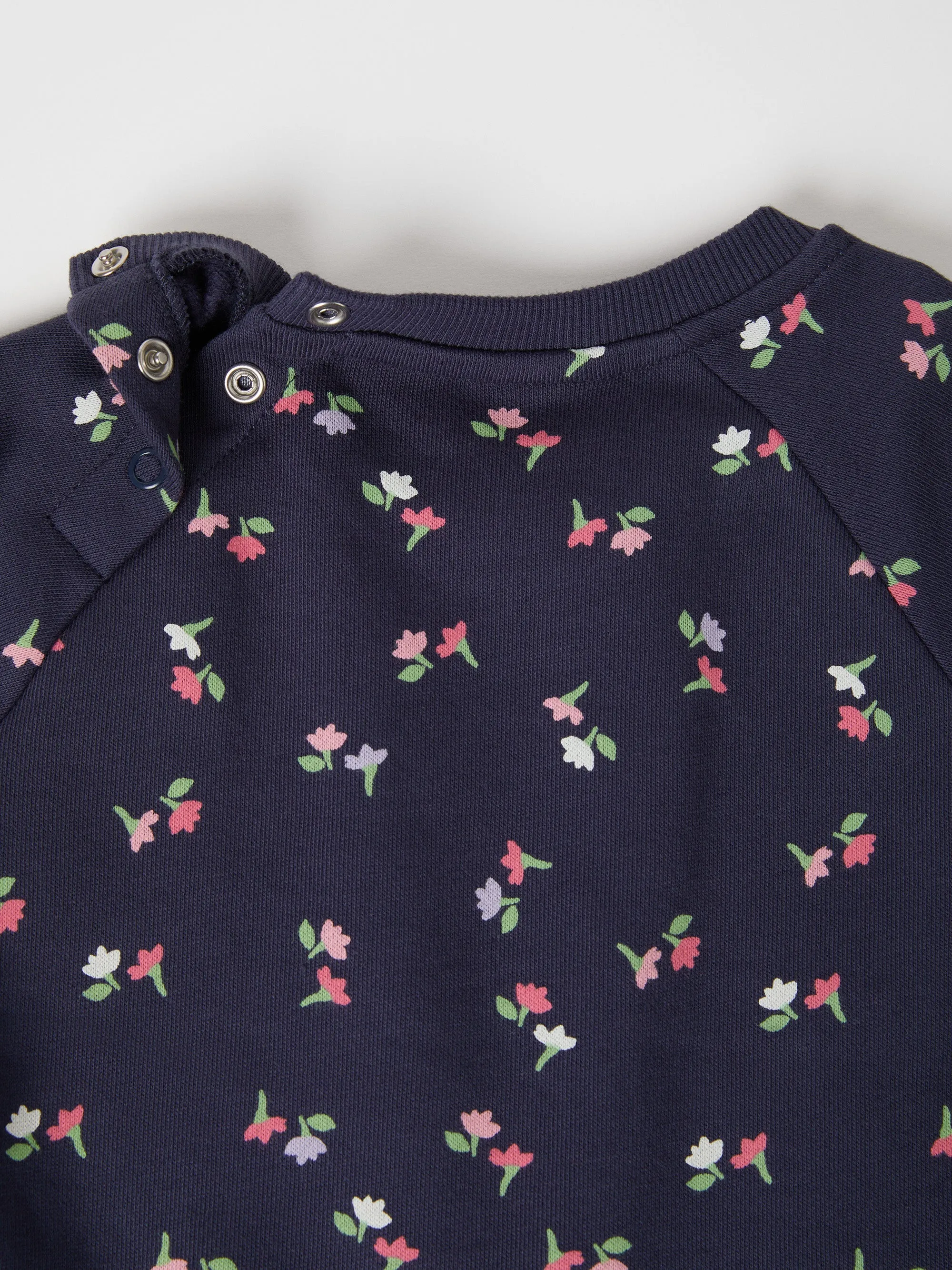 Kid Floral Sweatshirt Dress