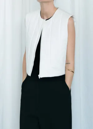 Laana Quilted Vest Ivory