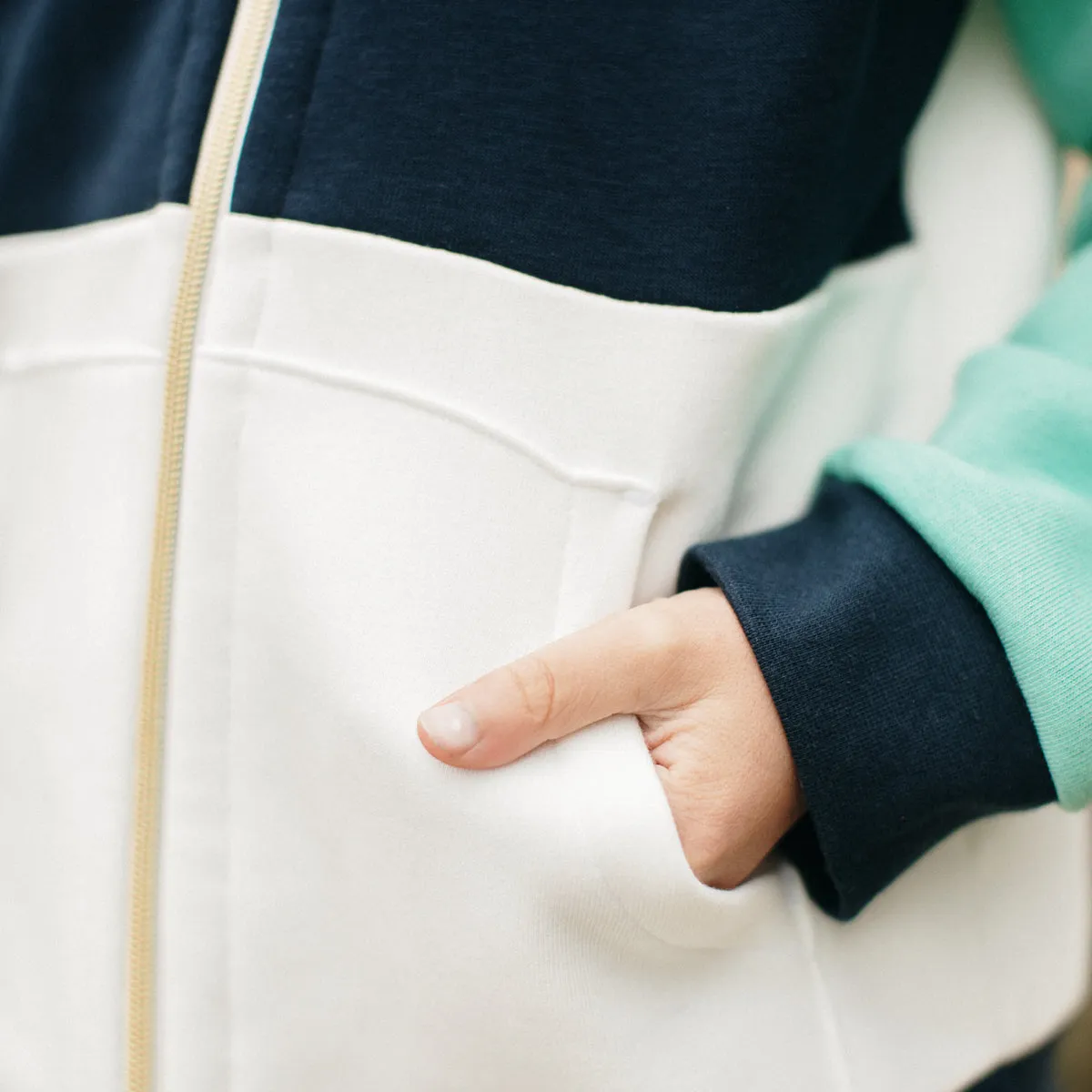 LIVERPOOL zip-up sweatshirt - 3/12y - PDF Sewing Pattern