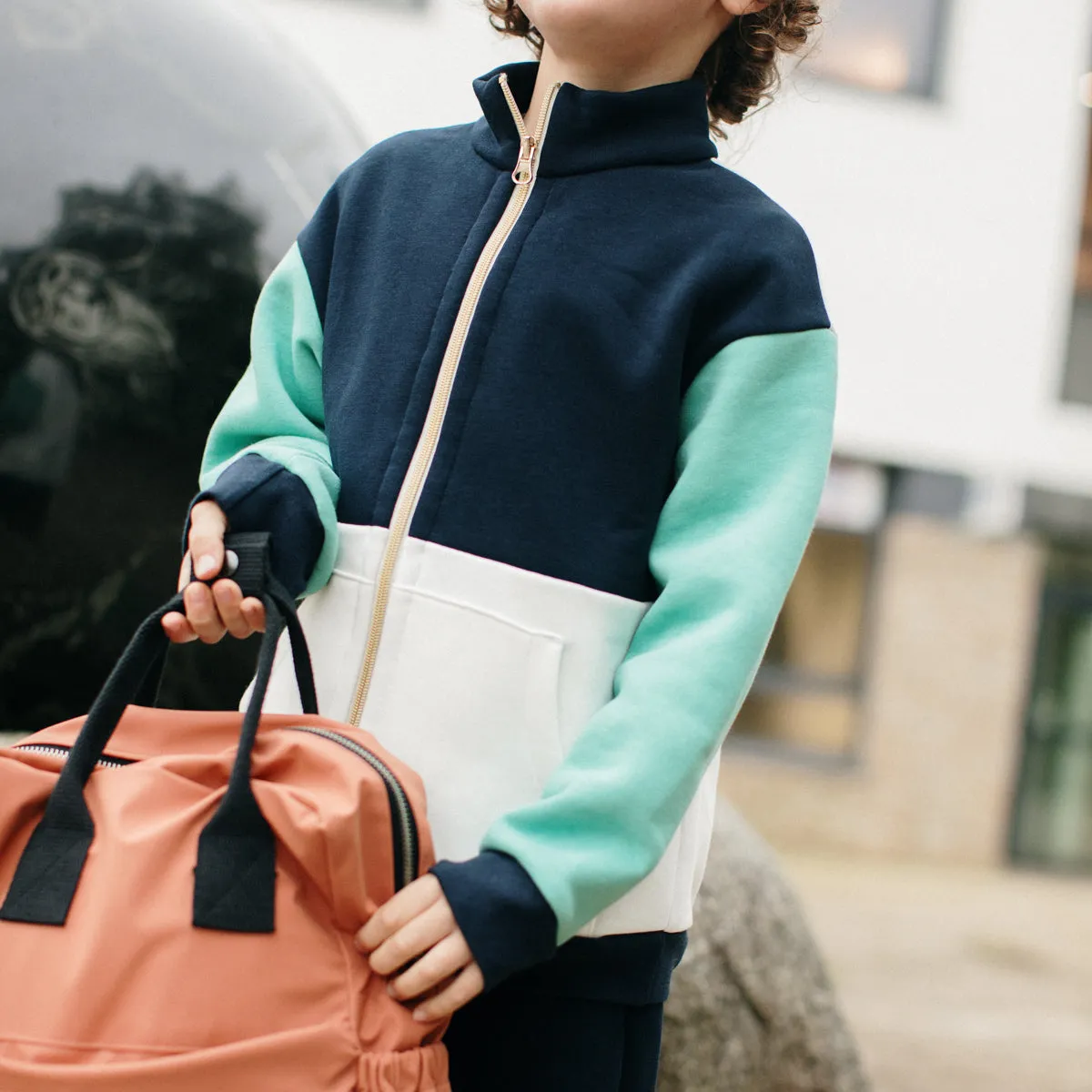 LIVERPOOL zip-up sweatshirt - 3/12y - PDF Sewing Pattern