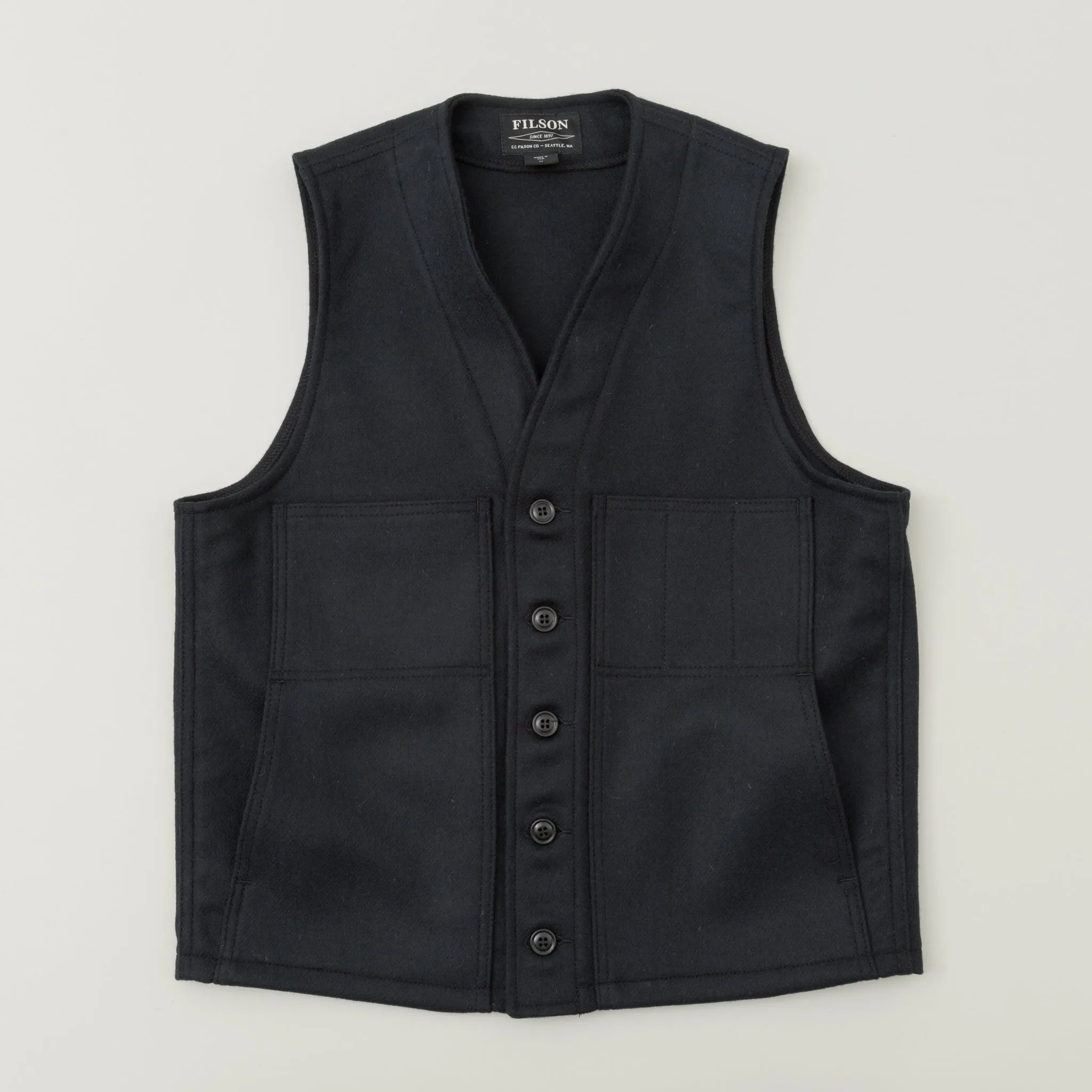 Mackinaw Wool Vest, Navy
