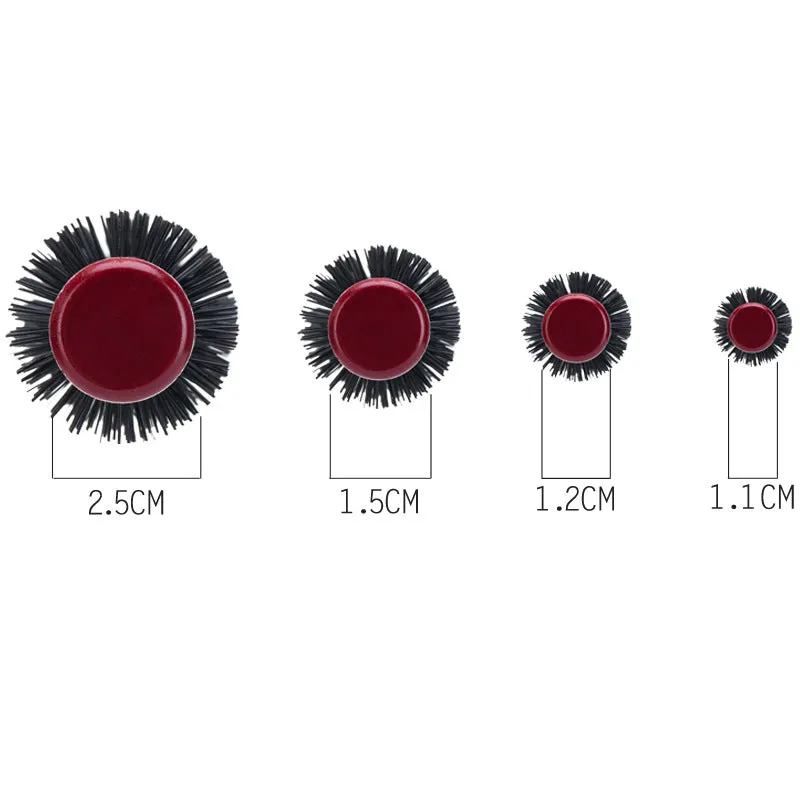 Mini Men Women Nylon Bristles Curly Hair Brush