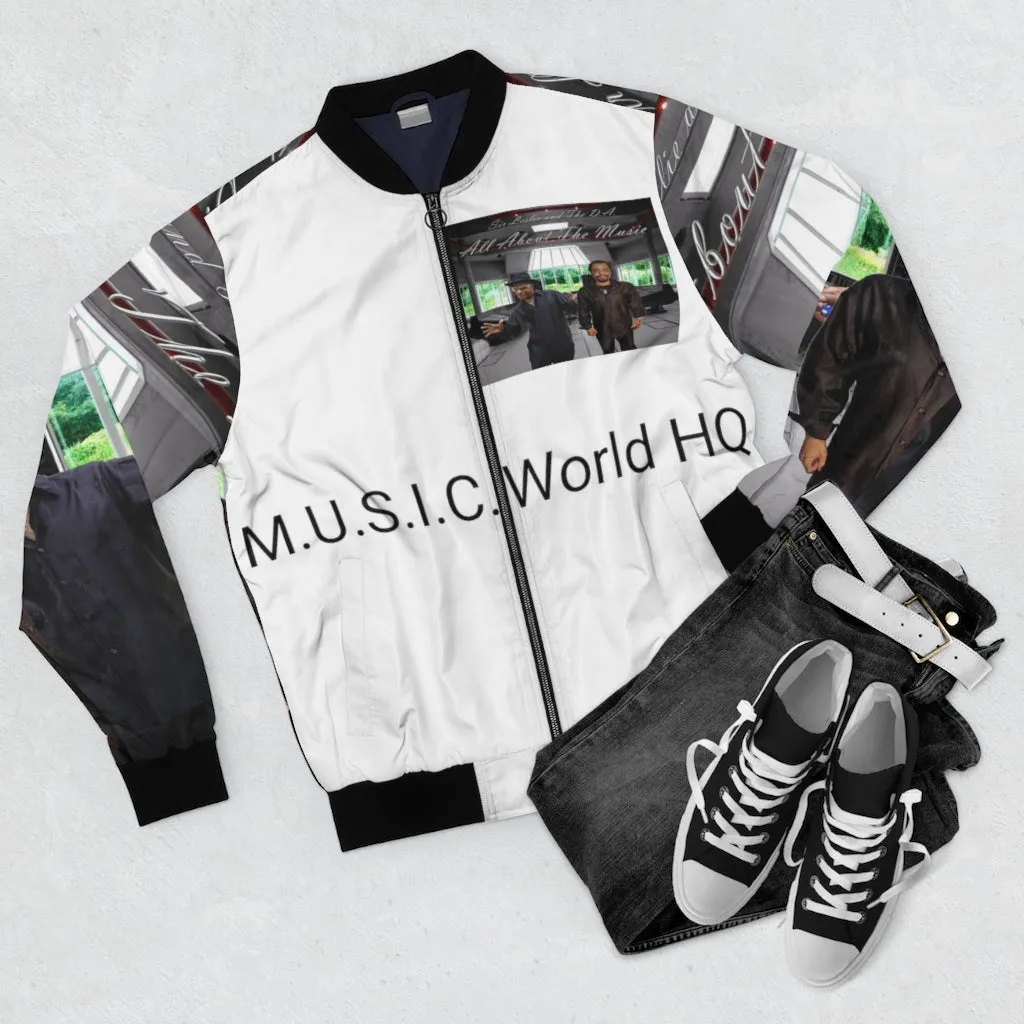 M.U.S.I.C. World HQ  Album Cover Series Men's AOP Bomber Jacket