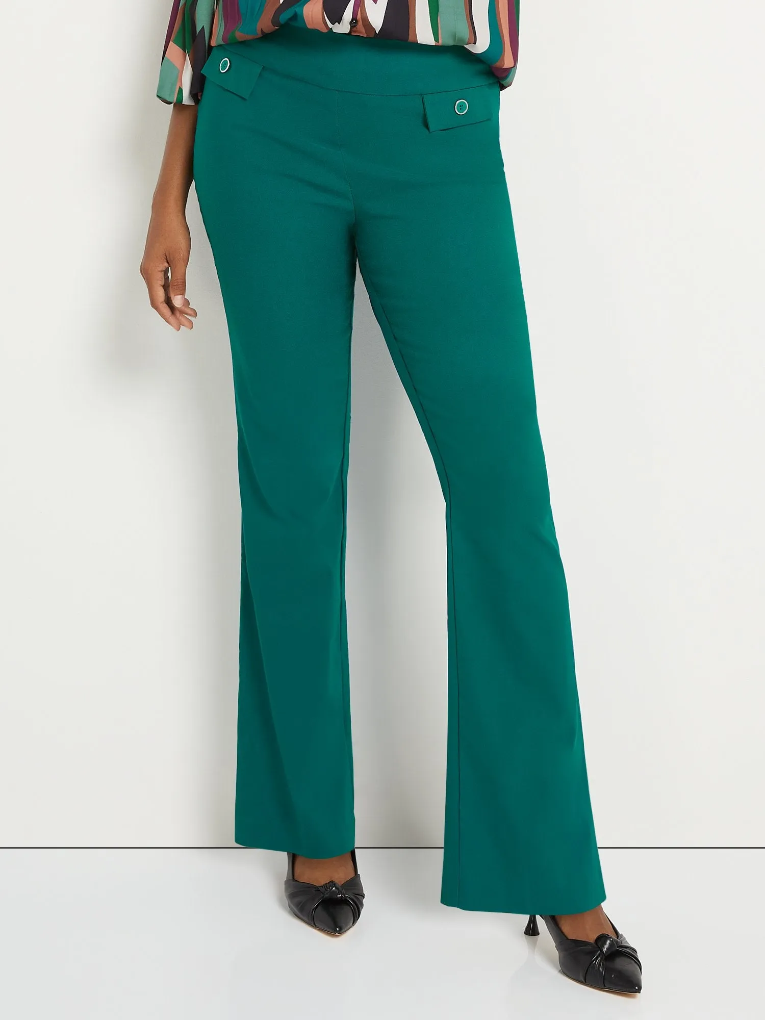 Petite Whitney High-Waisted Pull-On Bootcut Pant