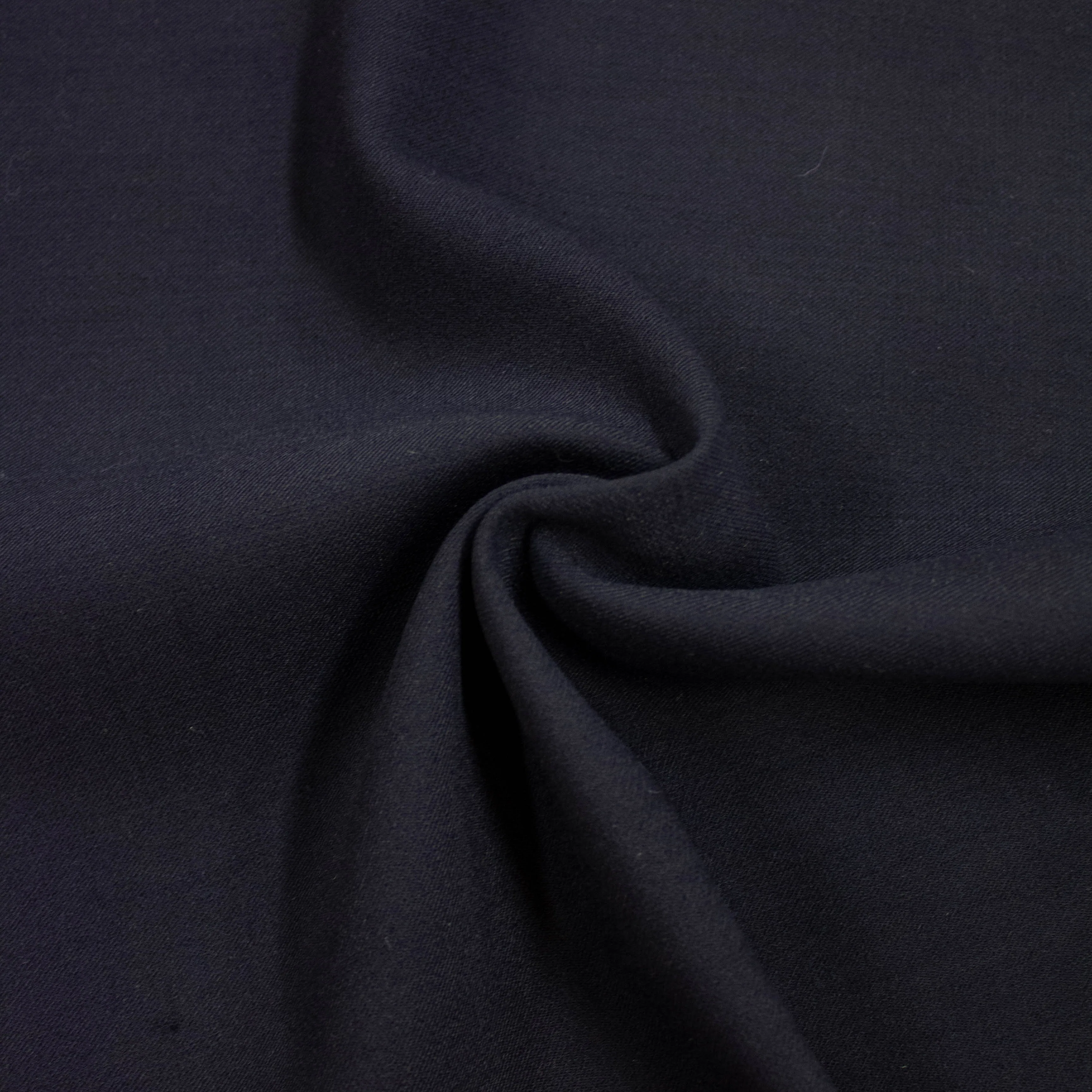 Sarah Dark Blue Virgin Wool Blend Stretch