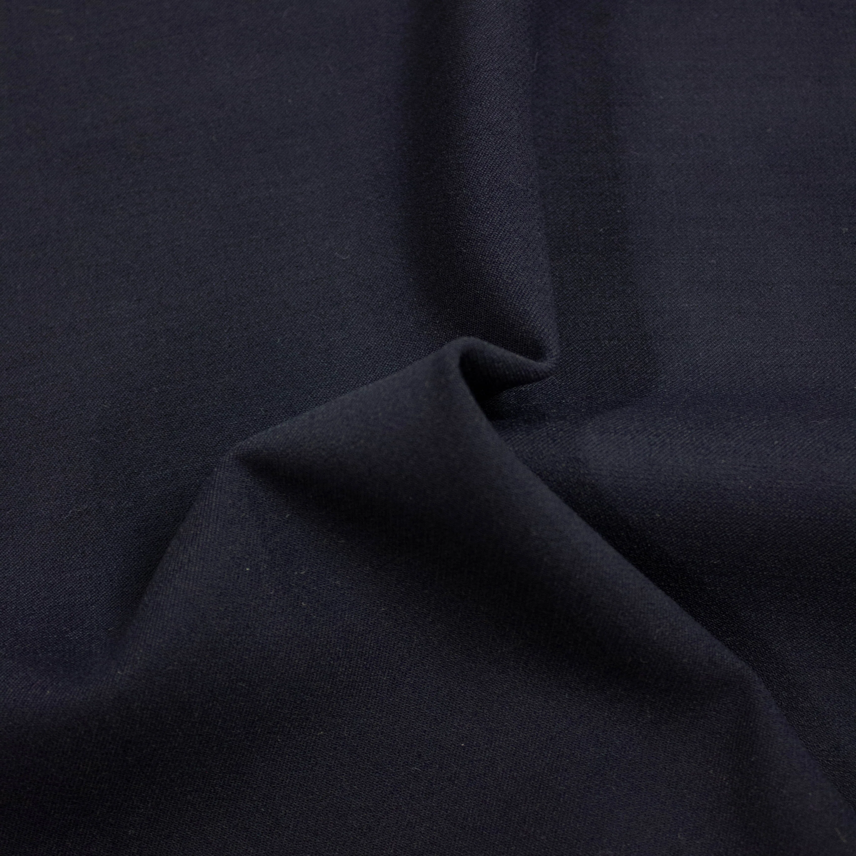 Sarah Dark Blue Virgin Wool Blend Stretch