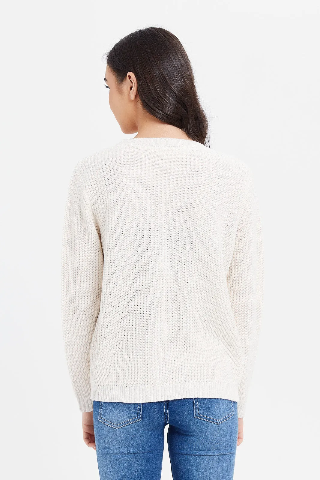 Senior Girls Twofer Cardigan With T-Shirt (2 Piece)