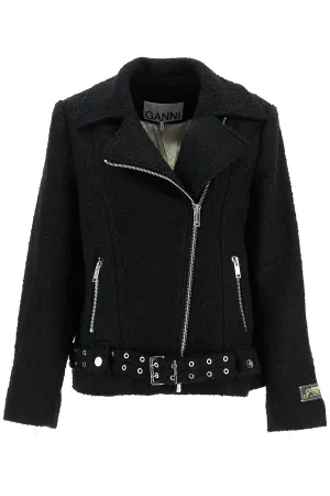 short bouclã© jacket for W0026 BLACK