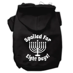 Spoiled for 8 Days Screenprint Dog Pet Hoodies Black Size XXXL (20)
