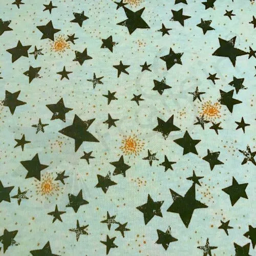 Sweat - Stars Gold Glitter-Mint