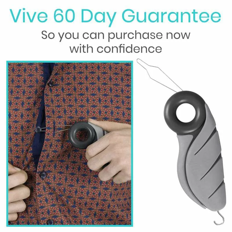 Vive Health Model V Button Hook with Finger Hole