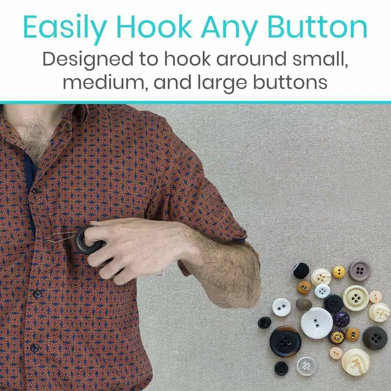 Vive Health Model V Button Hook with Finger Hole